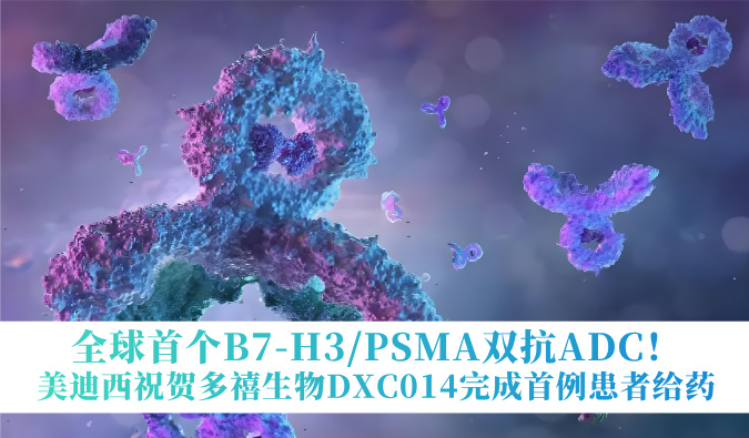 全球首个B7-H3/PSMA双抗ADC！918博天堂祝贺多禧生物DXC014实现首例患者给药